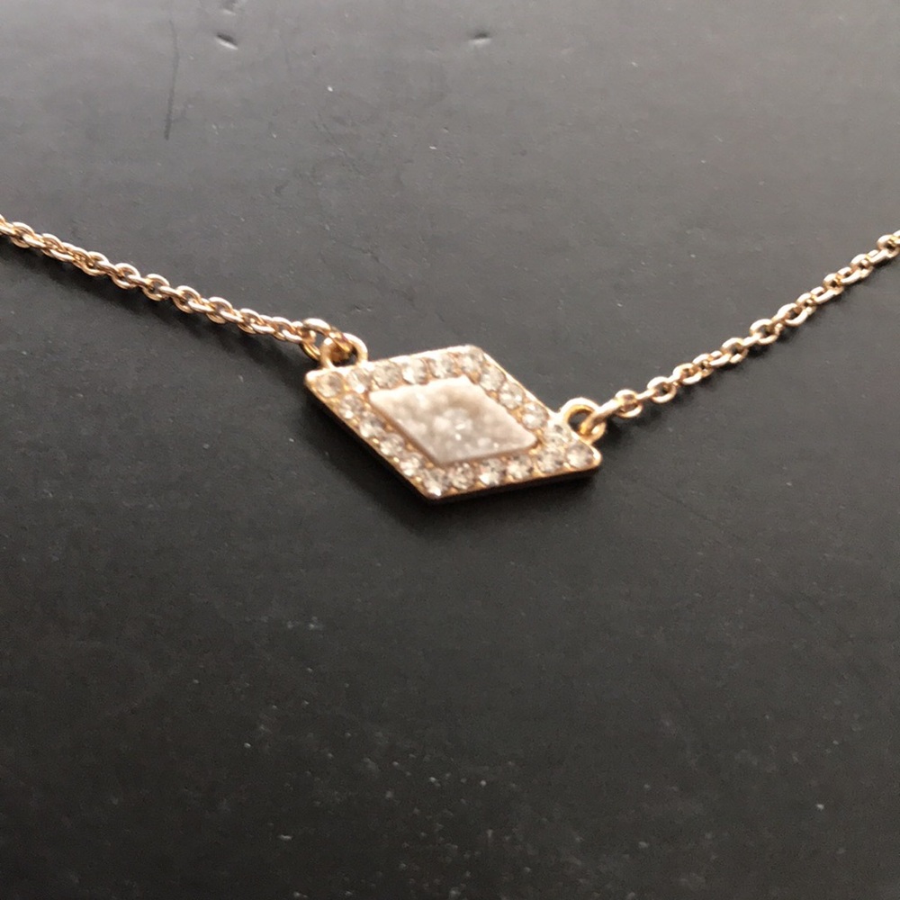 Baublebar Diamond Pendant Dainty Necklace, NWT - Picture 3 of 4